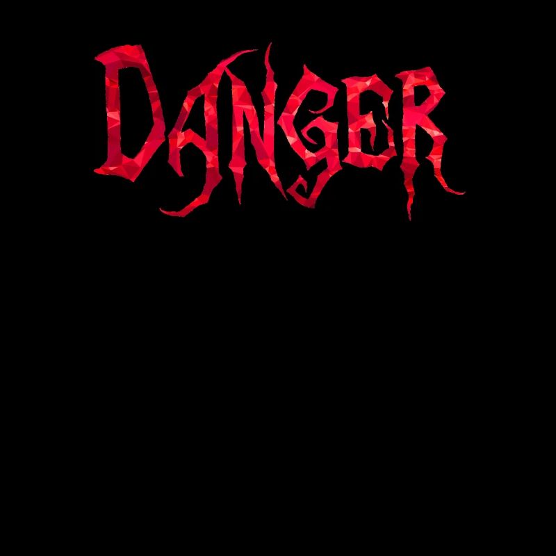Danger rouge Polygone
