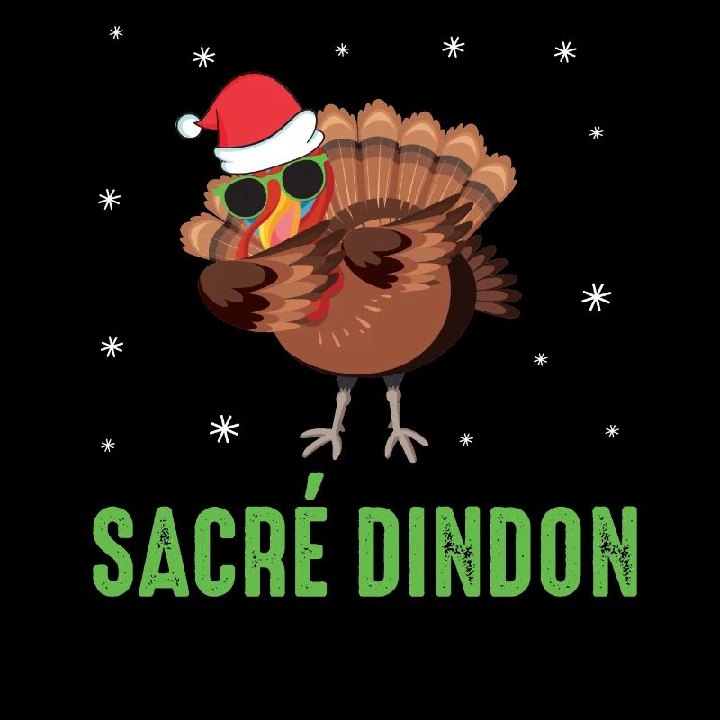 Sacré dindon dinde de noel dab chapeau et lunette