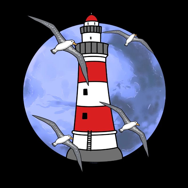Northern Germany Lighthouse Nautical Maritim Seagull
