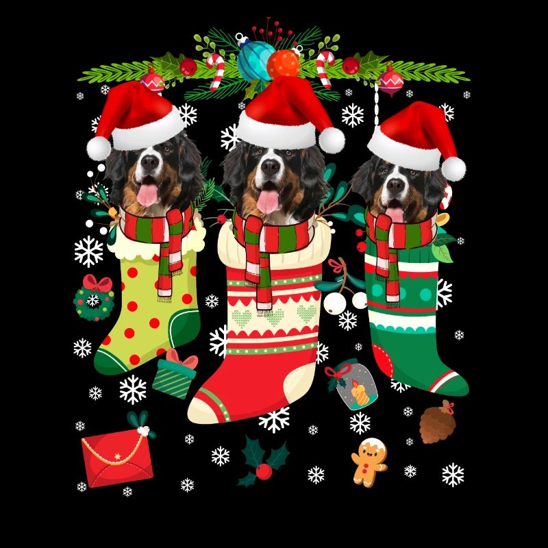 Pull de Noël moche St. Bernard Dog Edition