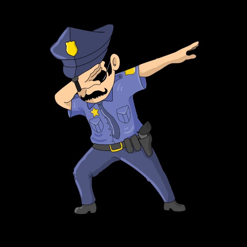 Dabbing Future Policeman Dab Dance Dabbing Cop
