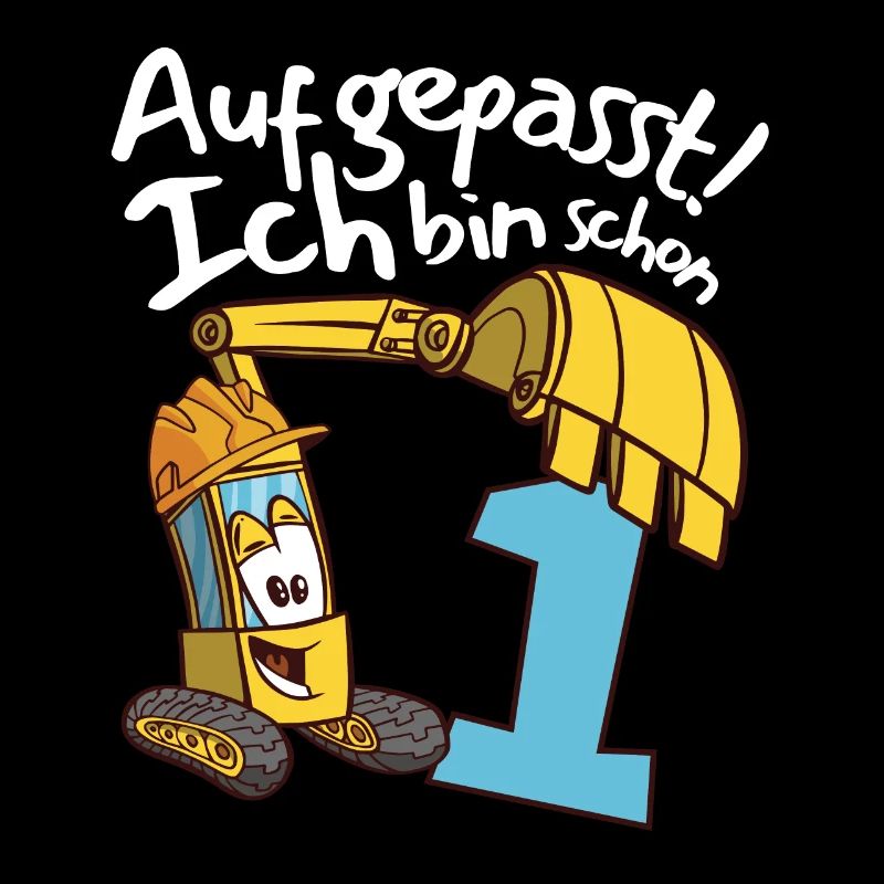 1. Geburtstag Kindergeburtstag Bagger Party