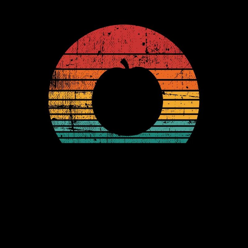 Apricot Fruit Lover Retro Veggie Diet Idée cadeau
