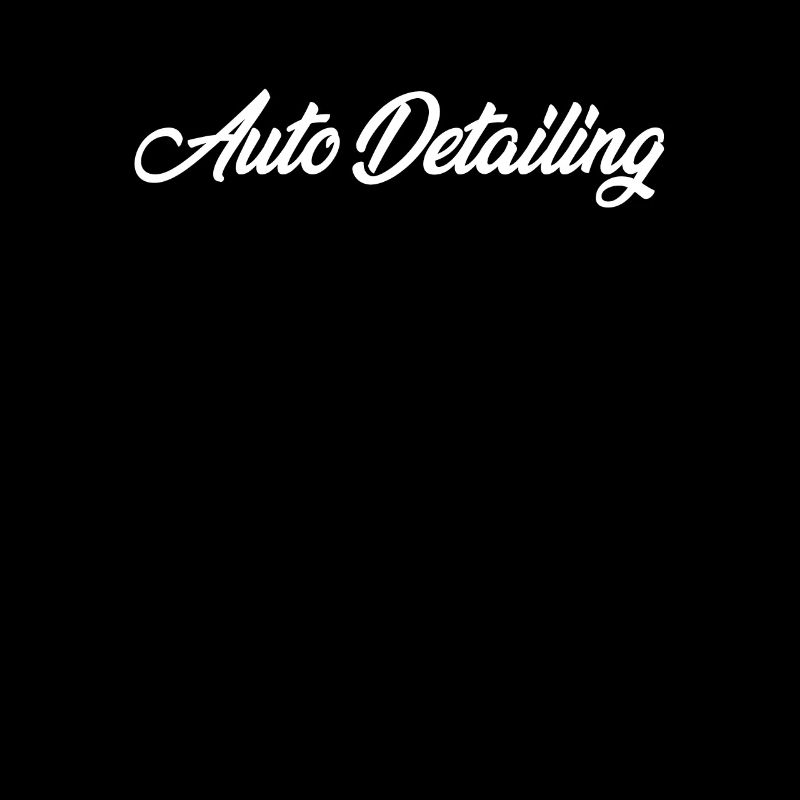 AUTO DETAILING CURSIVE TEXT NOVELTY HOBBY