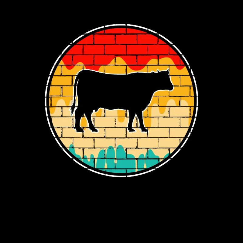 Cow Beef Retro
