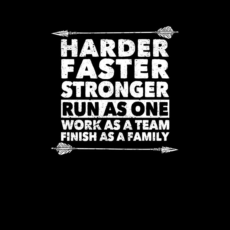 Plus dur Courir plus vite Objectif de l’équipe de travail plus fort