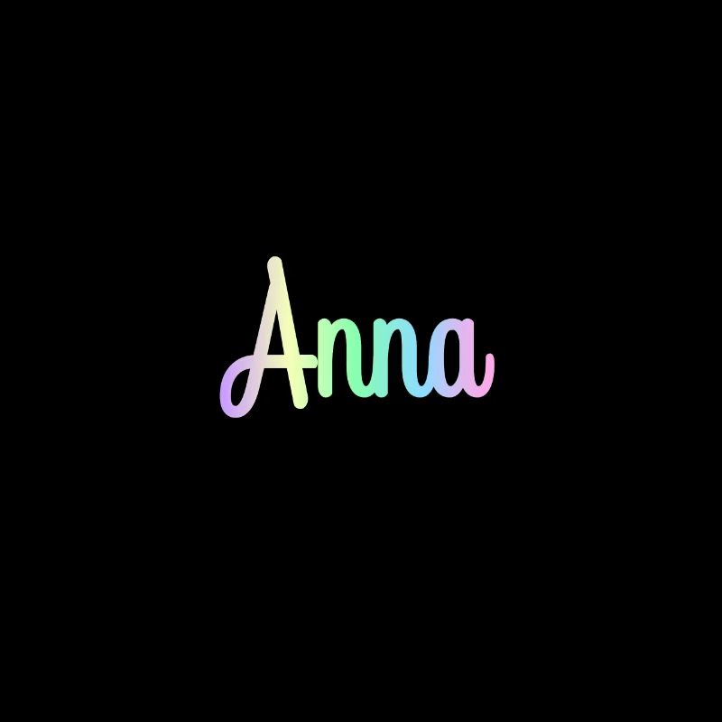 ANNA Rainbow Minimalist Cursive