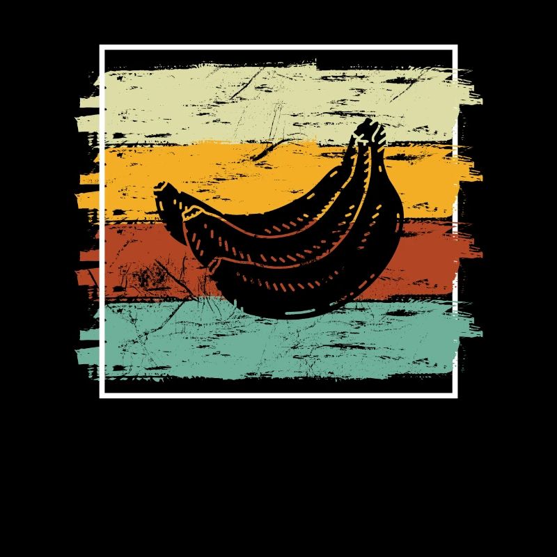 Banana Vegan Lover Retro Veggie Fruit Gift idea