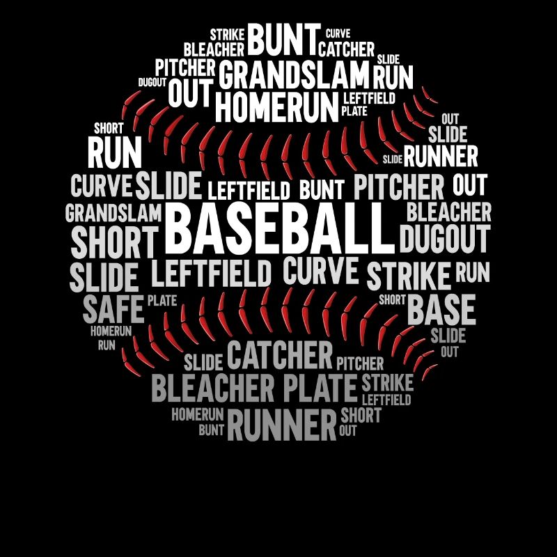 Baseball Fan Word Cloud Baseball