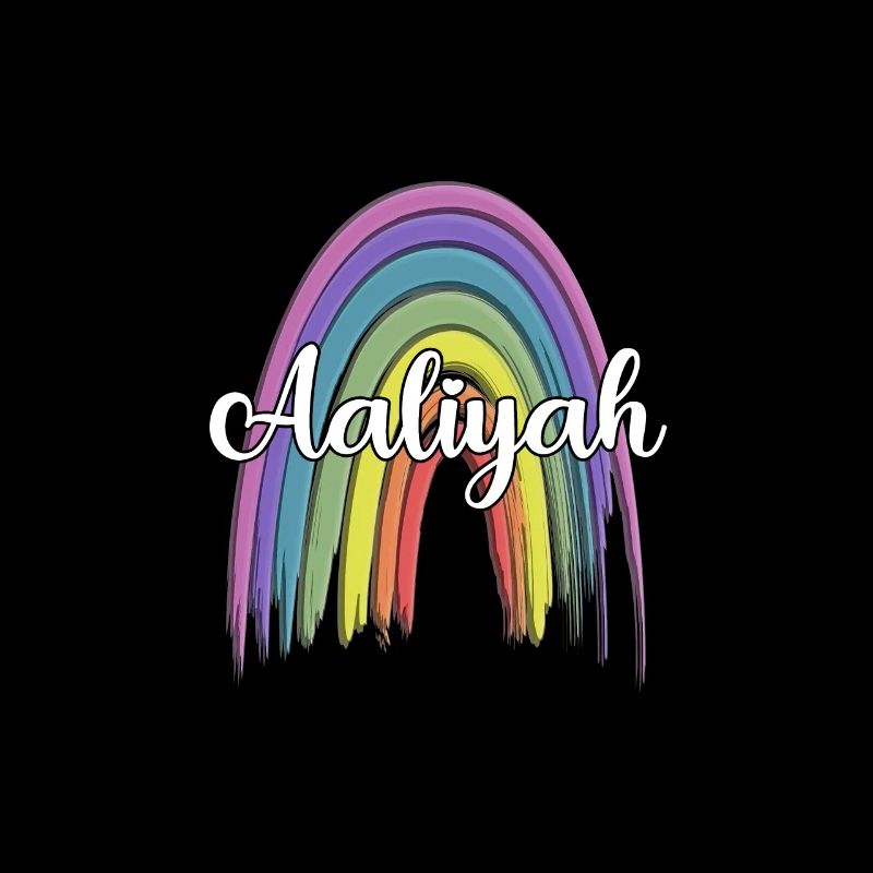AALIYAH Rainbow Cursive