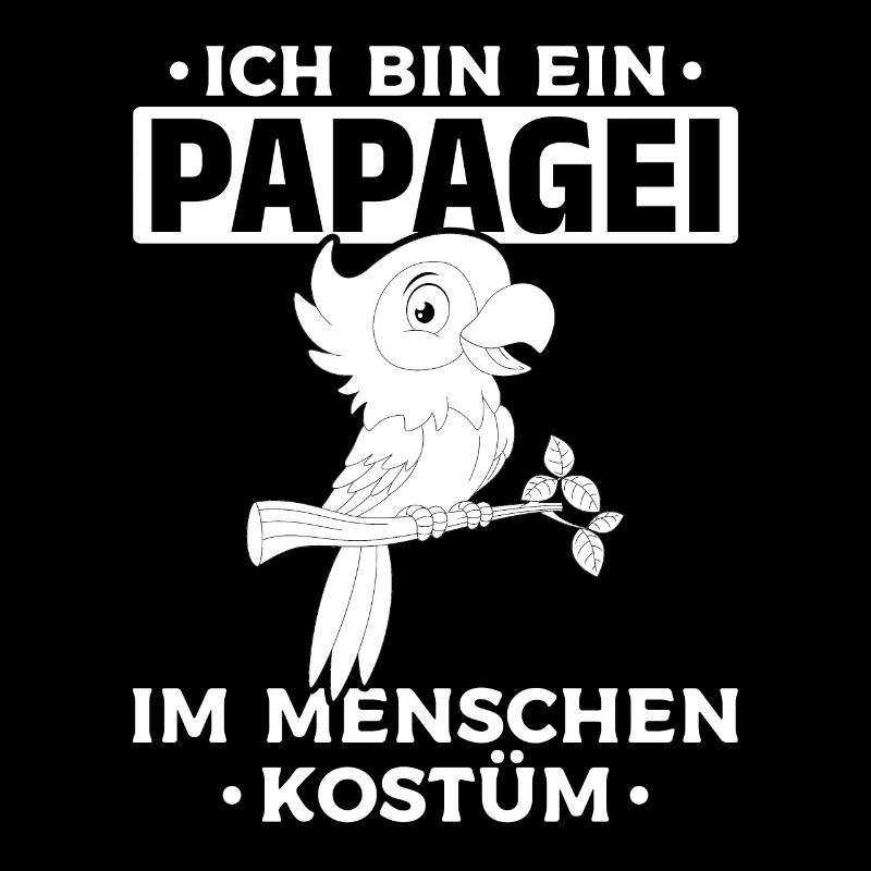 Ich bin ein Papagei Im Menschen Kostüm - Papagei