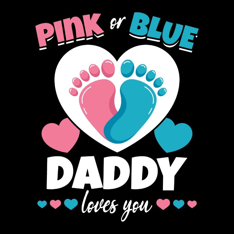 Rosa oder Blau Daddy Loves You Babyparty