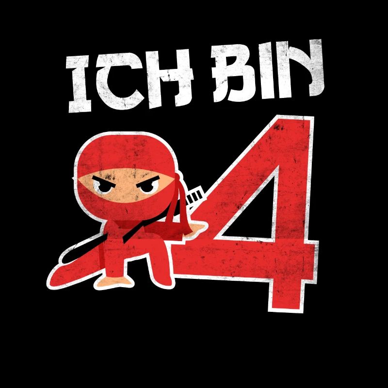 4. Geburtstag Ninja 4 Jahre Kindergeburtstag