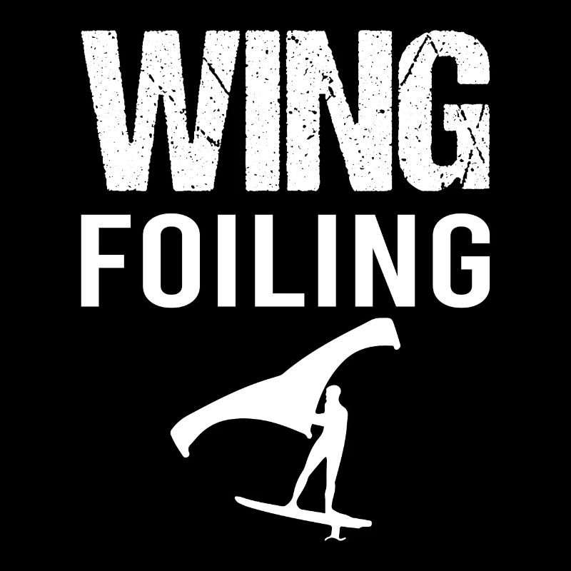 Wing Foiling Hydrofoil Surfer