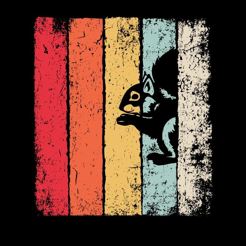 Tier versteckt im Wald Eichhörnchen