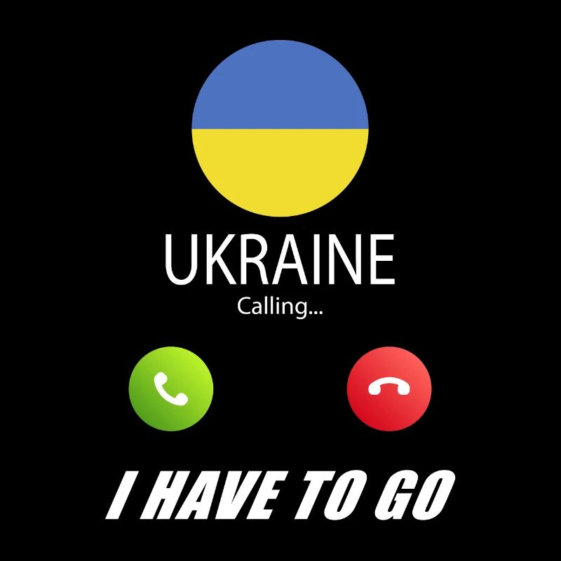 Ukraine ruft an Lusiger Flaggen Spruch