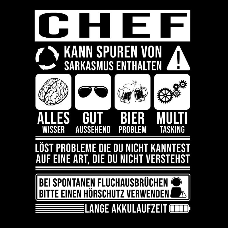 Chef Spruch lustig