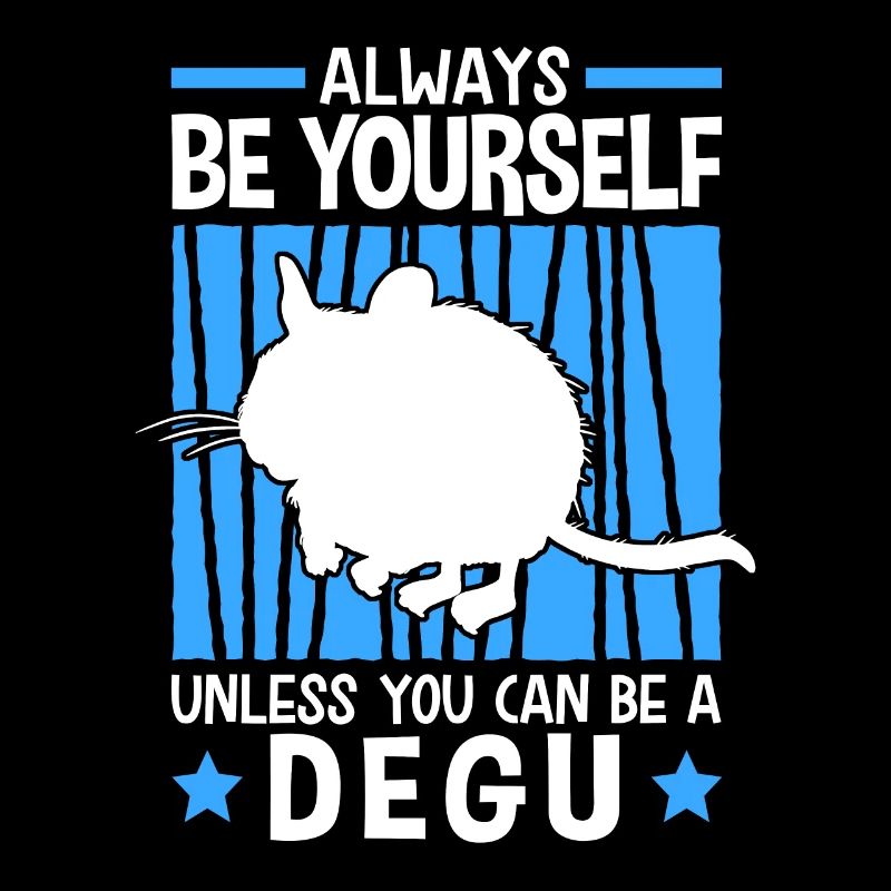 Dann sei ein Degu Nagetier Chile Degu