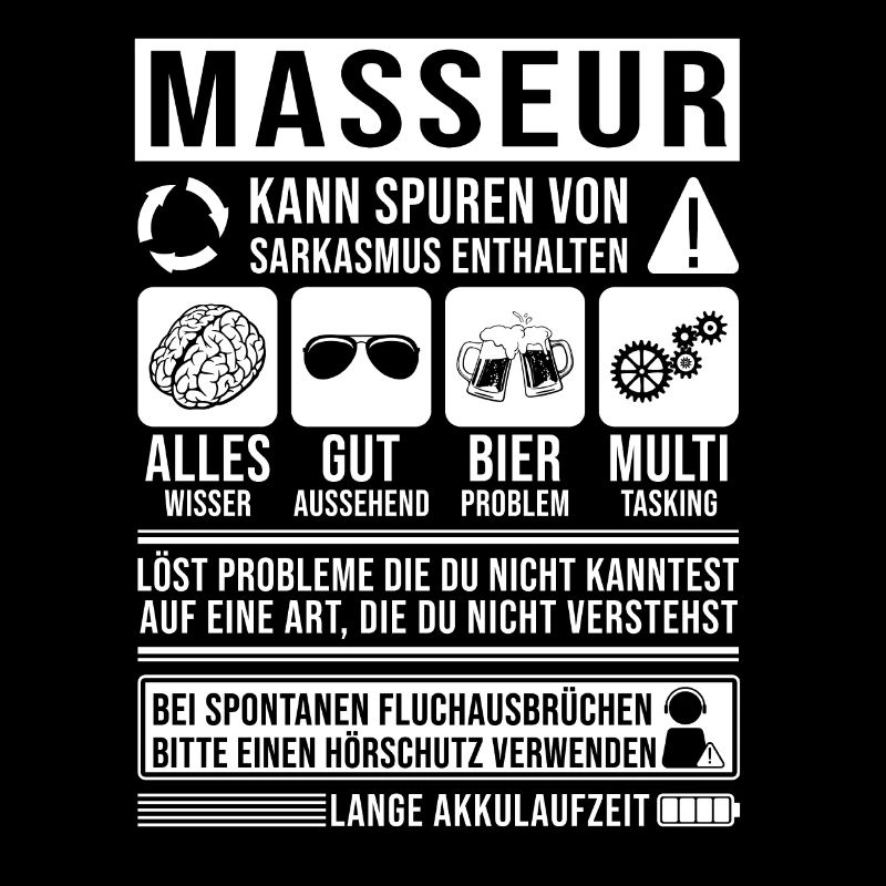 Masseur Spruch lustig