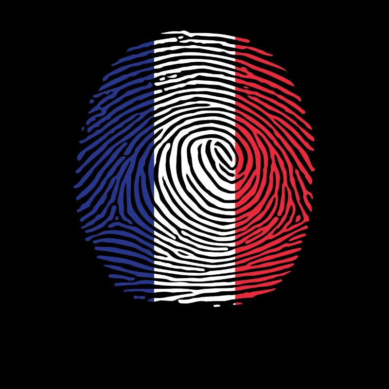 empreinte digitale du drapeau français