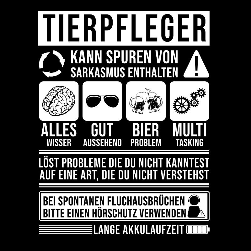 Tierpfleger Spruch lustig