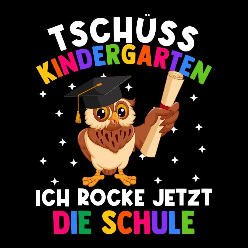 Bye Kindergarten Einschulung Schulkind Eule