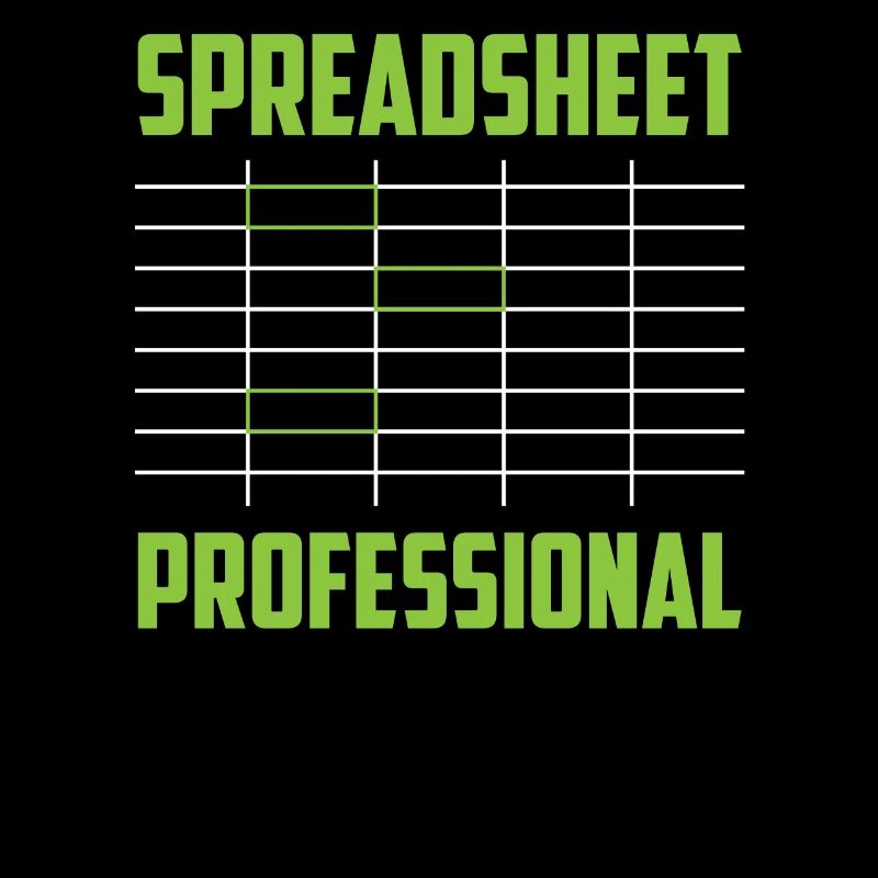 Table de travail professionnelle Spreadsheet Comptable