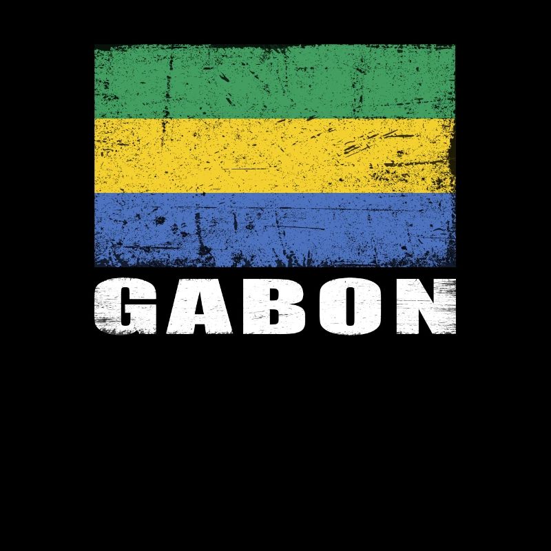 Gabon Drapeau Grunge Gabon Drapeau