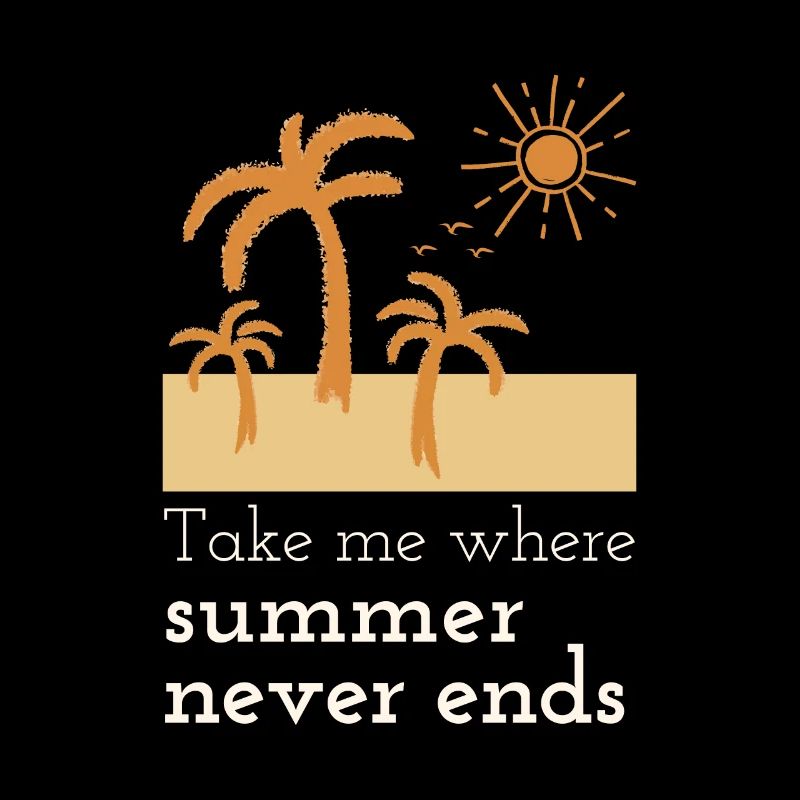 Summer Palm Trees Beach Sun Holiday