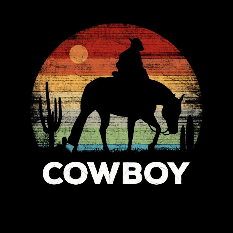 Cowboy - Retro Sunset