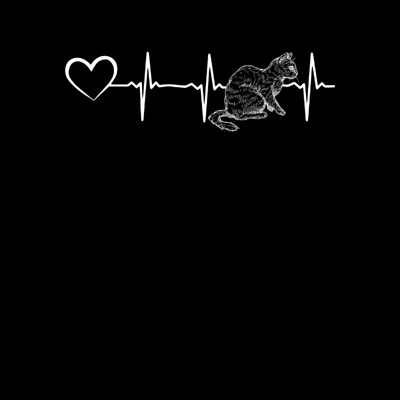 Chat Heartbeat Propriétaire de chat Mignon Chat
