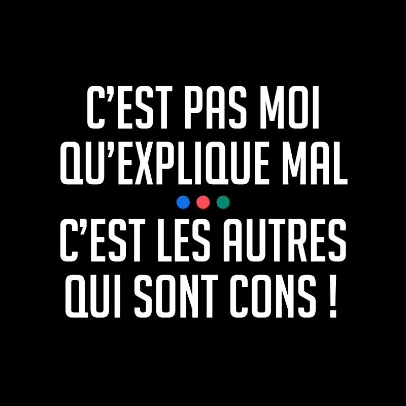 C'est pas moi qui explique mal autres sont cons !