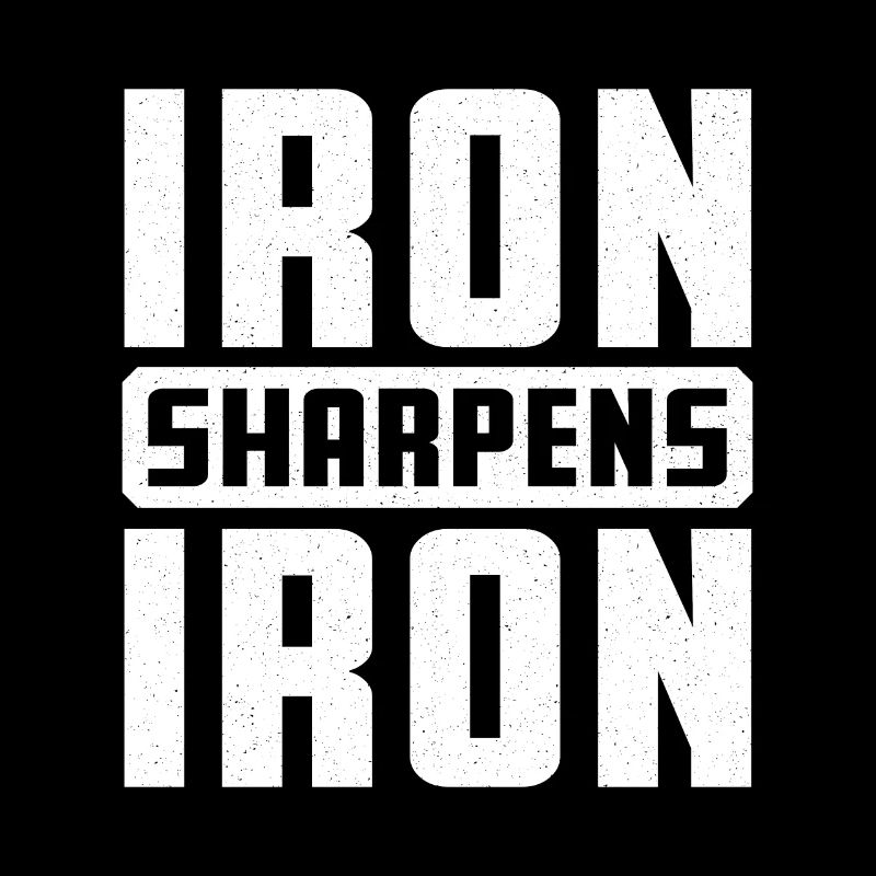 Iron Sharpens Iron Christian Workout Iron