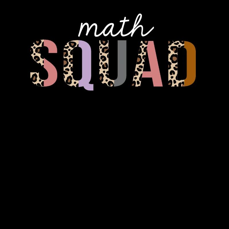 Math Squad Leopard Print Lustiges Geschenk