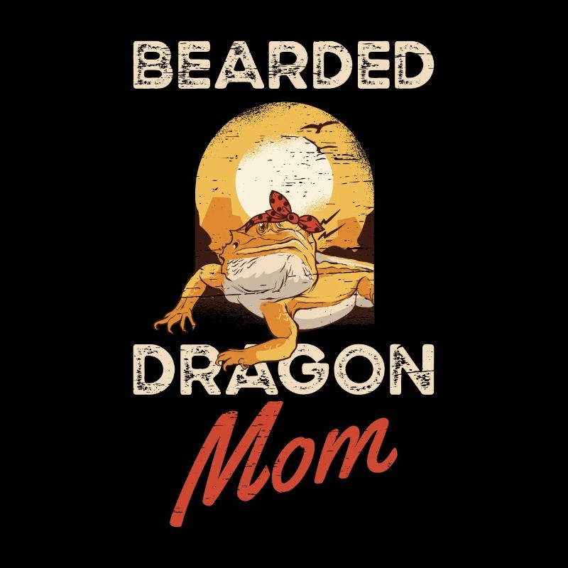 Bartdrache Mama Eidechse Haustier Muttertag