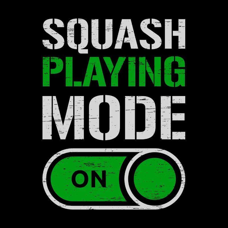 Squash Playing Mode On Play Serve Racket Player
