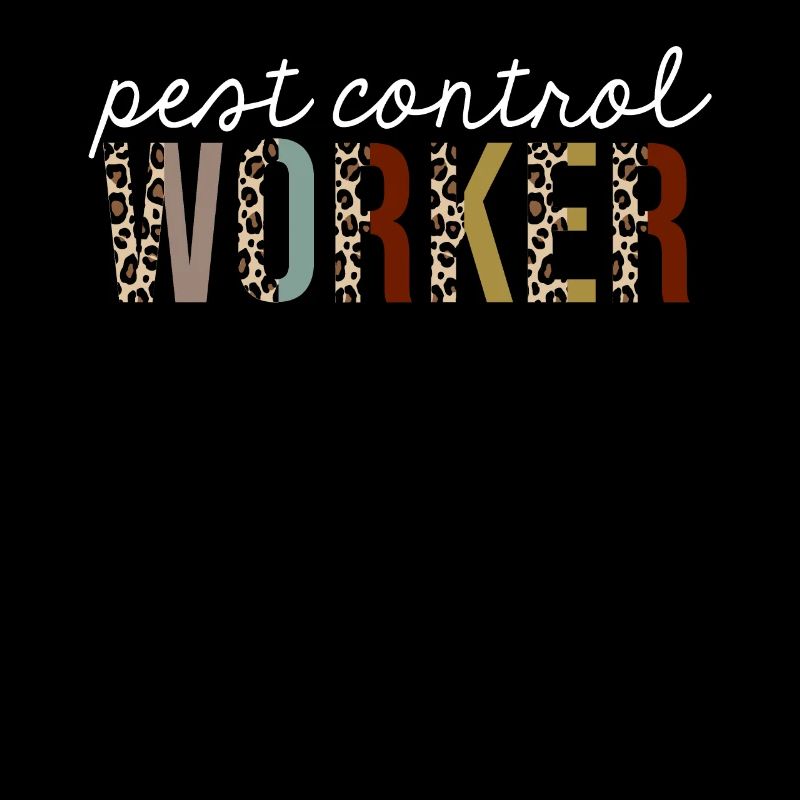 Schädlingsbekämpfung Arbeiter Leopardenprint lustiges Geschenk