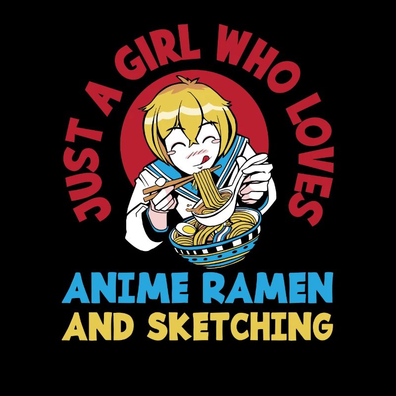 Mädchen Anime Ramen Zeichnen Geschenk