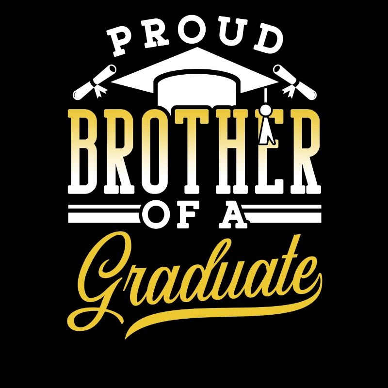 Fier frère d’un diplômé diplômé