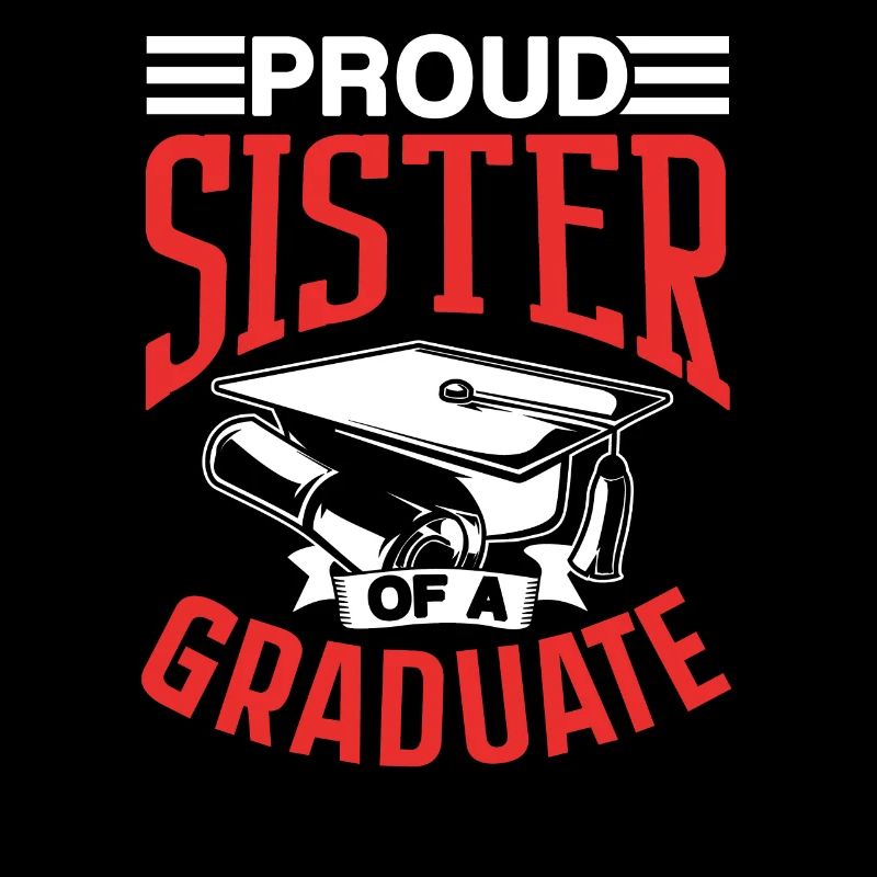 Stolze Schwester Eines Absolventen Absolvent