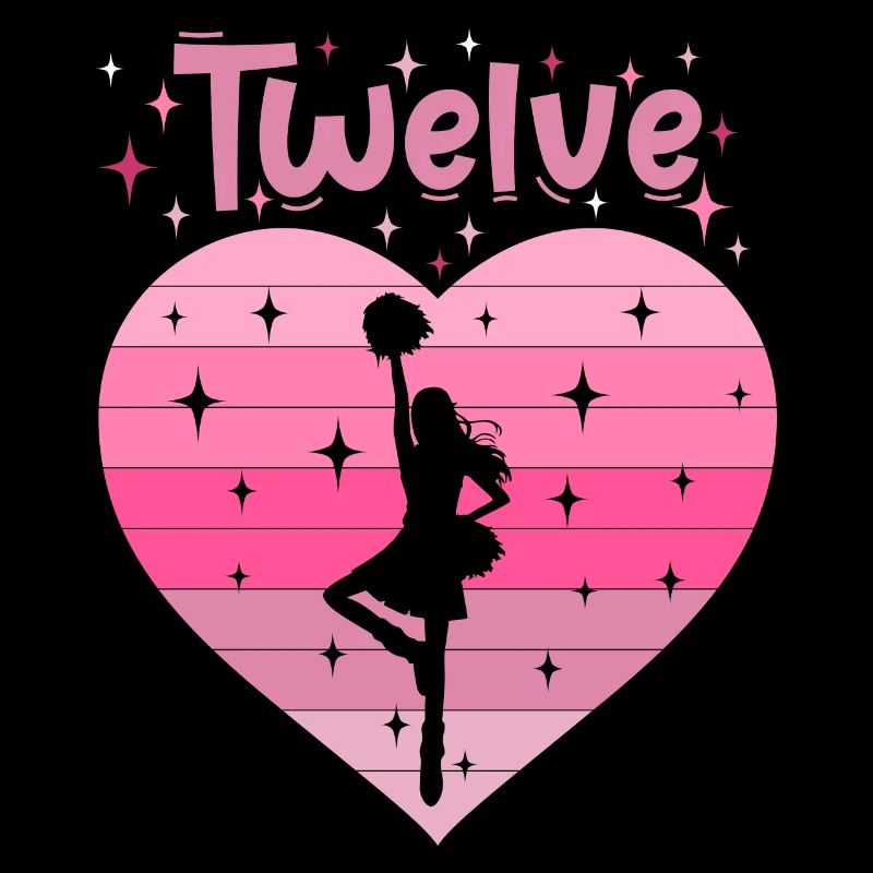 12. Geburtstag Tochter Mädchen Cheerleader