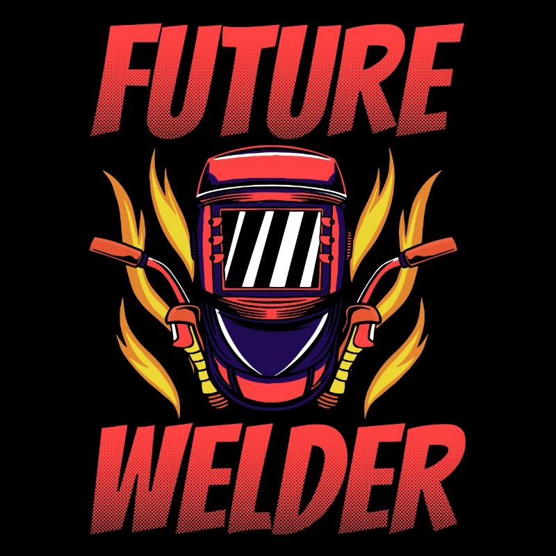 Welder Welding Vintage Future