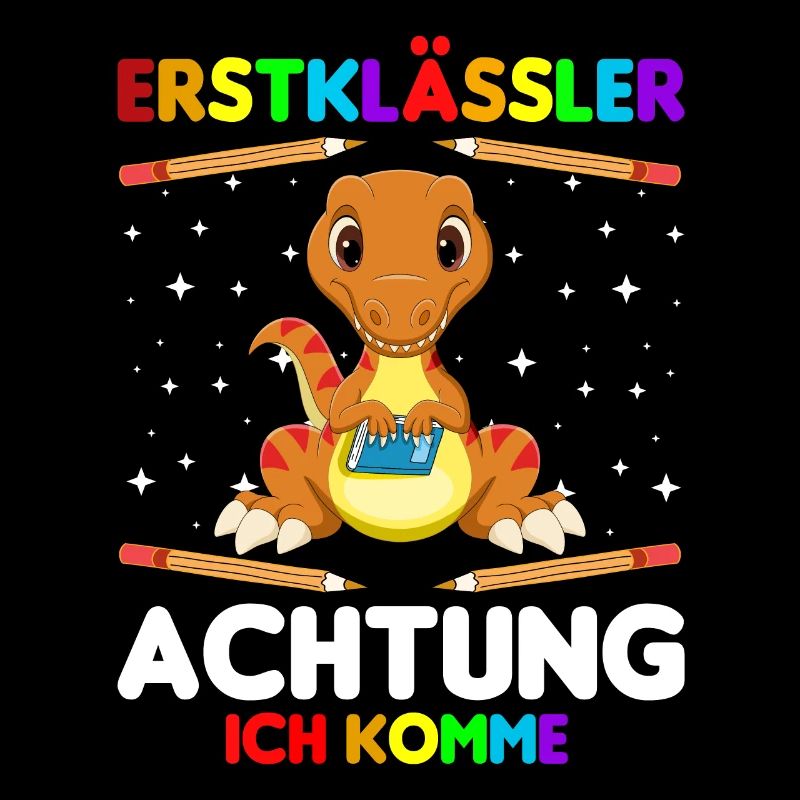 Erstklässler Schulkind Einschulung Dinosaurier
