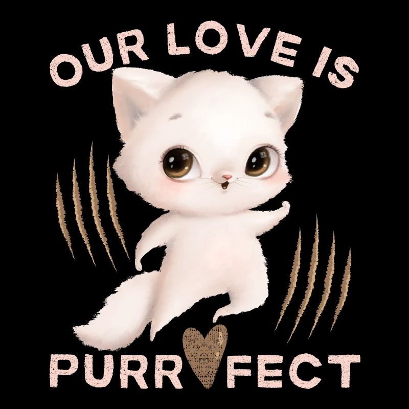 Chat de la Saint-Valentin Saint-Valentin Amour Drôle Dire