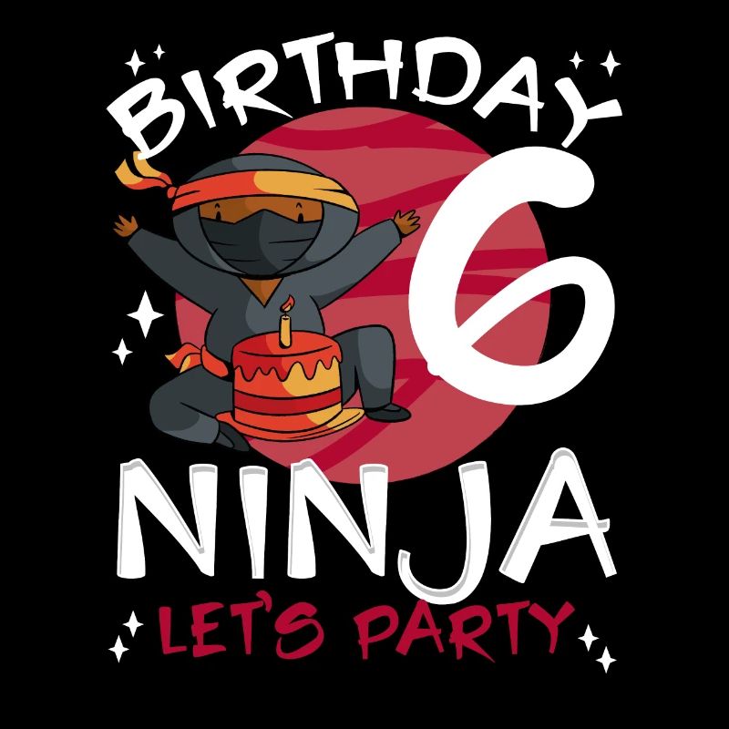 Ninja mignon pour le 6ème anniversaire