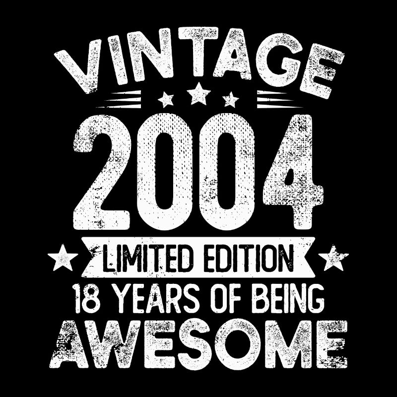 18 birthday vintage 2004 born Vintage B-day Gift