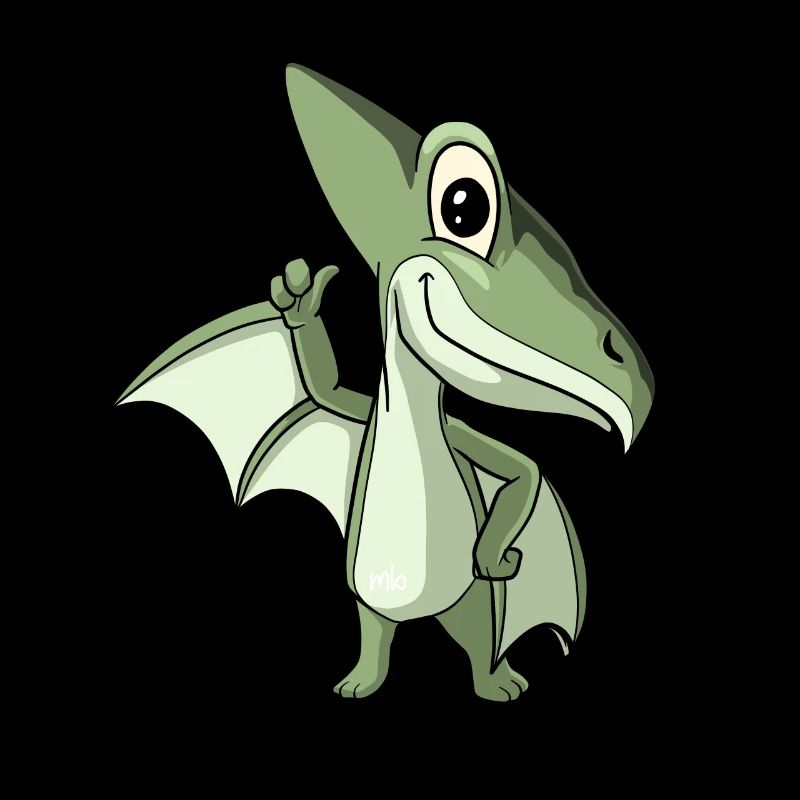 Mignon Pterodactylus Ppterosaur Dinosaure Dinosaure