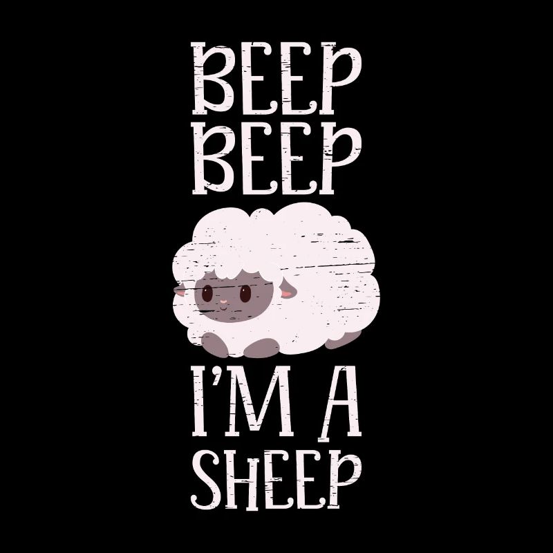 Piepton Piepton Ich bin ein Schaf Vieh Herde Farm Wolle