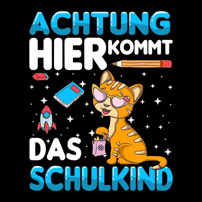Schulkind Kätzchen Einschulung 1. Klasse Schule