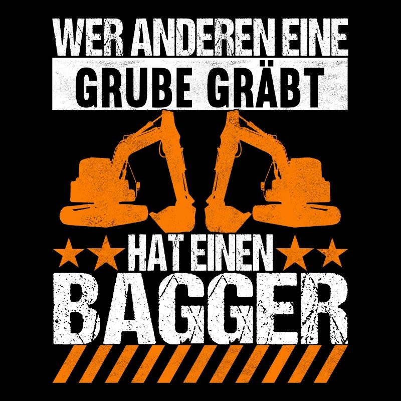 Baustelle Bagger Baggerfahrer